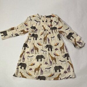 Pink Chicken Multicolor Animal Print Dress